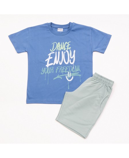 TRAX Σετ Μπλούζα και Βερμούδα 47323 Μπλε