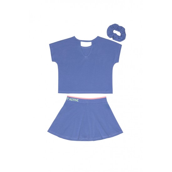 SPRINT Σετ Μπλούζα, Σορτσόφουστα και Scrunch 251-4020 Μωβ