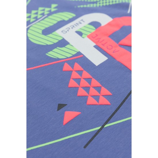 SPRINT Σετ Μπλούζα, Σορτσόφουστα και Scrunch 251-4020 Μωβ