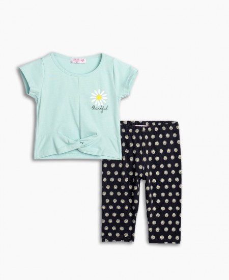 FUNKY Σετ Μπλούζα και Κολάν Κάπρι 125-739107 Φυστικί