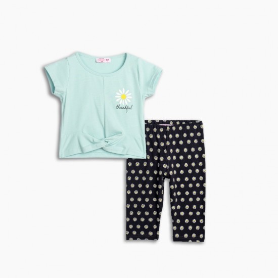 FUNKY Σετ Μπλούζα και Κολάν Κάπρι 125-739107 Φυστικί