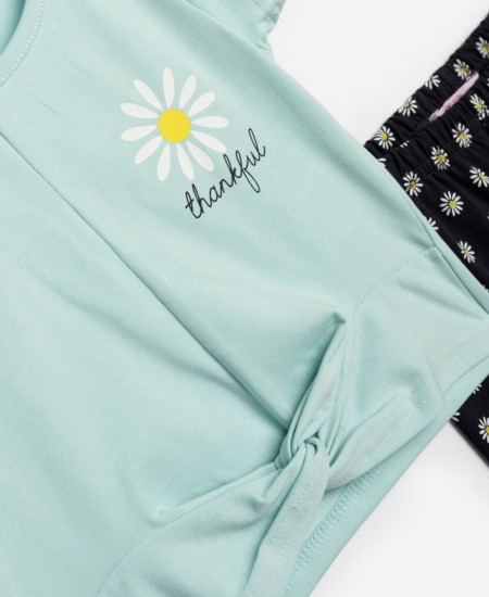 FUNKY Σετ Μπλούζα και Κολάν Κάπρι 125-739107 Φυστικί