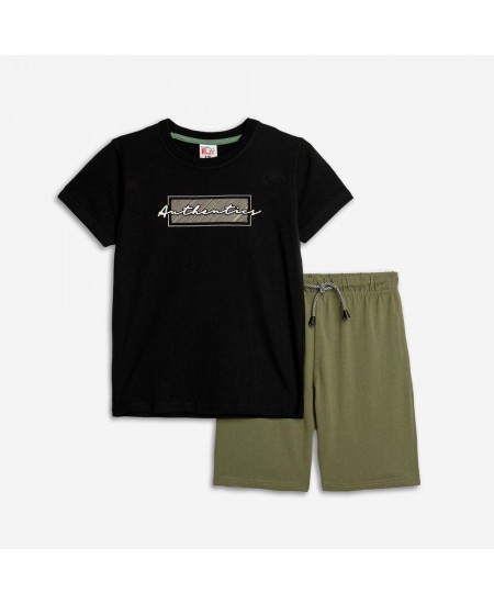 FUNKY Σετ Μπλούζα και Βερμούδα 125-101128 Μαύρο