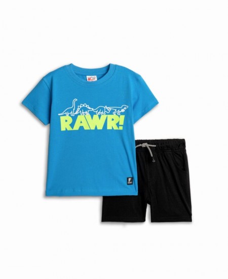 FUNKY Σετ Μπλούζα και Βερμούδα 125-301105 Μπλε