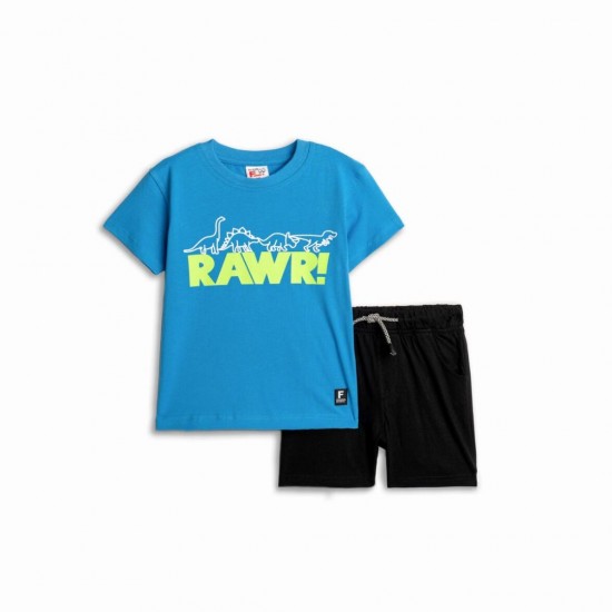 FUNKY Σετ Μπλούζα και Βερμούδα 125-301105 Μπλε