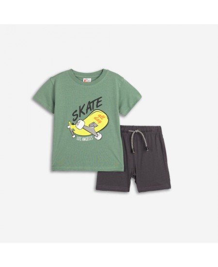 FUNKY Σετ Μπλούζα και Βερμούδα 125-301120 Χακί
