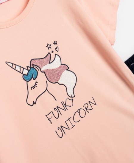 FUNKY Σετ Μπλούζα και Κολάν 125-739111 Ροζ