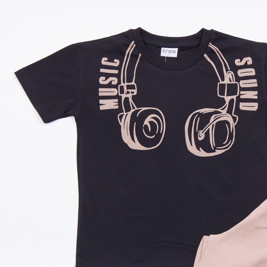 TRAX Σετ Μπλούζα και Βερμούδα 47326 Μαύρο