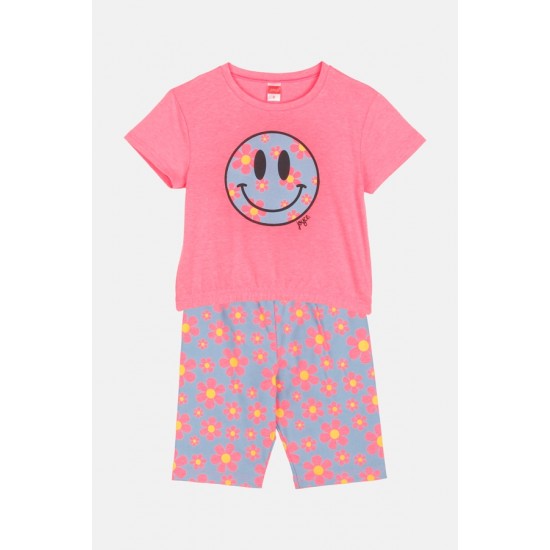 JOYCE Σετ Μπλούζα και Βερμούδα Ποδηλατικό 2513136 Φουξ