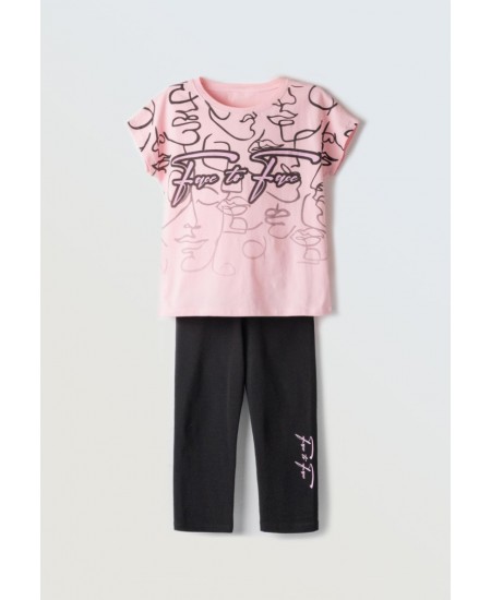 EBITA Σετ Μπλούζα και Κολάν 254057 Ροζ