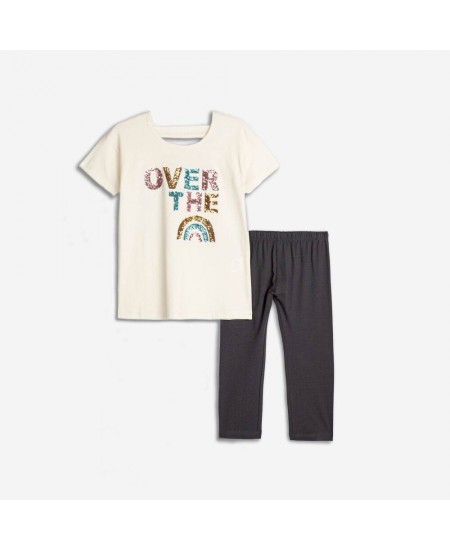 FUNKY Σετ Μπλούζα και Κολάν 125-519105 Λευκό