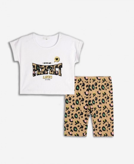 FUNKY Σετ Μπλούζα και Κολάν Ποδηλατικό 125-527103 Λευκό