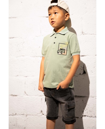 HASHTAG Σετ Μπλούζα και Βερμούδα Τζιν 254811 Βεραμάν