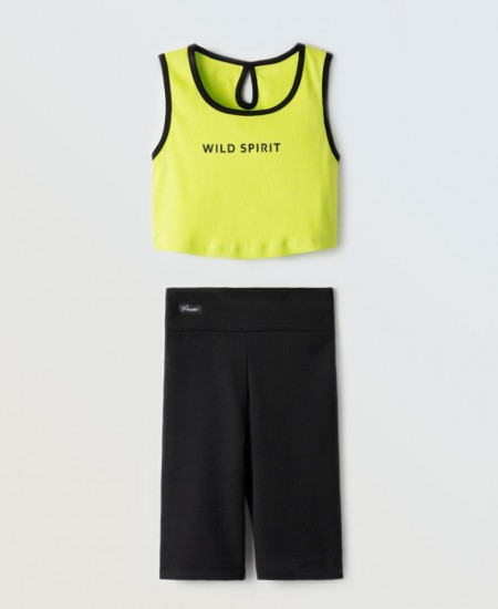 EBITA Σετ Τοπ και Κολάν Ποδηλατικό 254008 Κίτρινο