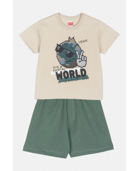 JOYCE Σετ Μπλούζα και Βερμούδα 2512136 Χακί