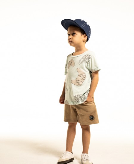 HASHTAG Σετ Μπλούζα και Βερμούδα 254830 Γαλάζιο