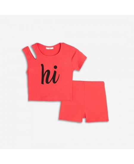 FUNKY Σετ Τοπ και Σορτς 125-524117 Κοραλί