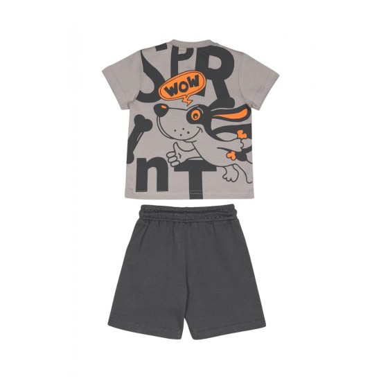 SPRINT Σετ Μπλούζα και Βερμούδα 251-1032 Γκρι