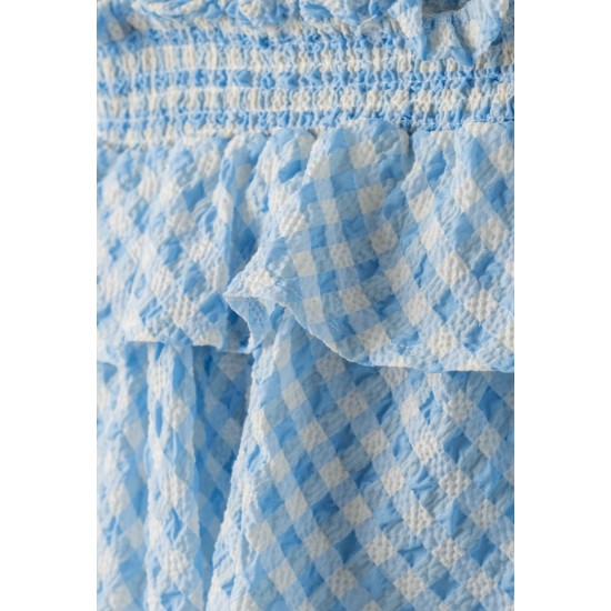 EBITA Σετ Τοπ, Φούστα, Τσάντα και Στέκα 254207 Γαλάζιο 