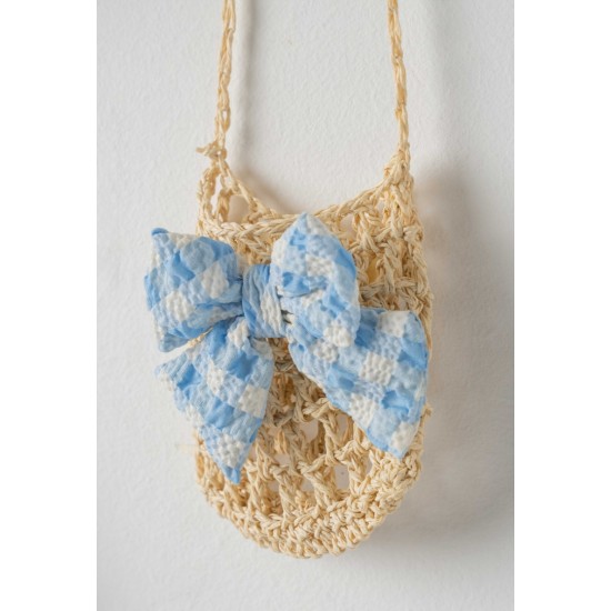 EBITA Σετ Τοπ, Φούστα, Τσάντα και Στέκα 254207 Γαλάζιο 