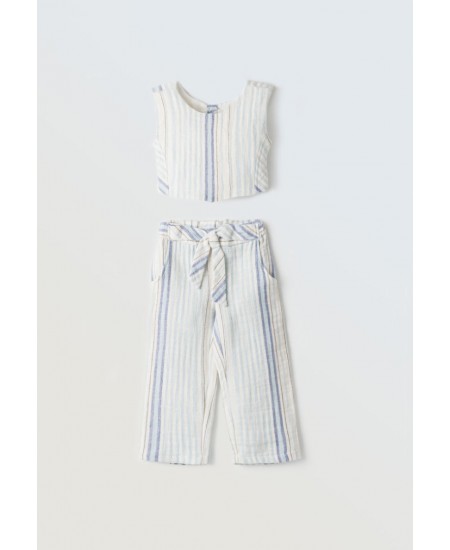 EBITA Σετ Τοπ και Παντελόνα 254231 Γαλάζιο