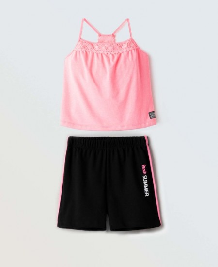 EBITA Σετ Τοπ και Σορτς 254061 Φουξ