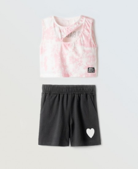 EBITA Σετ Τοπ και Σορτς 254072 Ροζ