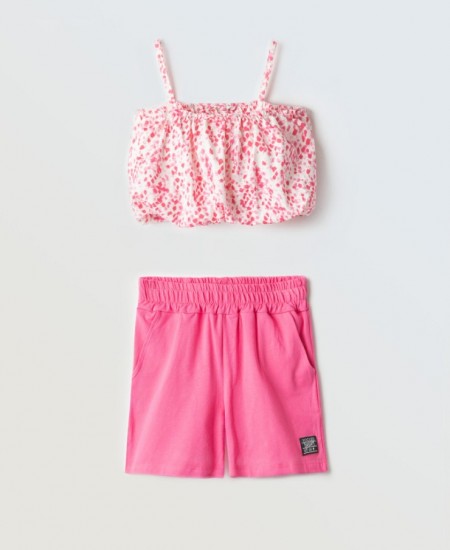 EBITA Σετ Τοπ και Σορτς 254076 Φουξ