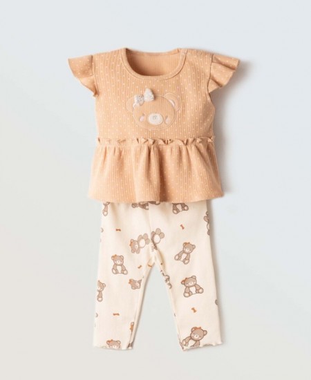 EBITA Σετ Μπλούζα και Κολάν 254519 Σομόν