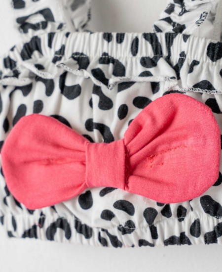 EBITA Σετ Τοπ, Σορτς και Κορδέλα 254508 Animal Print