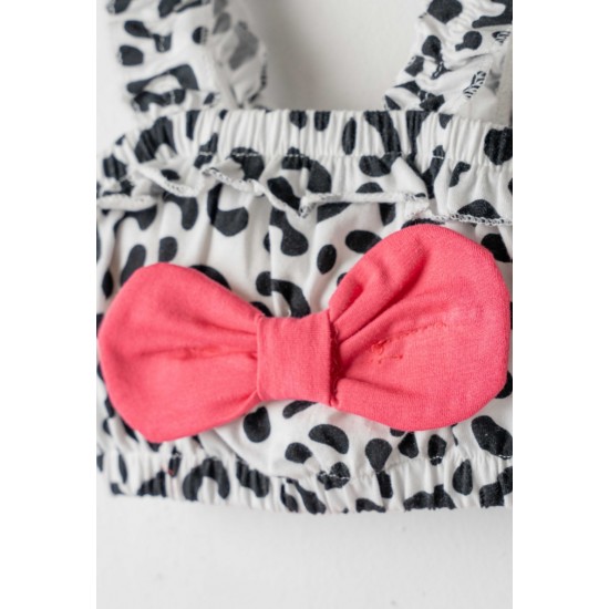 EBITA Σετ Τοπ, Σορτς και Κορδέλα 254508 Animal Print