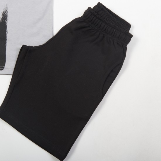 TRAX Σετ Μπλούζα και Βερμούδα 47331 Ανθρακί