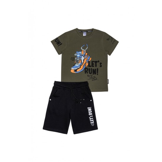 SPRINT Σετ Μπλούζα και Βερμούδα 251-3026 Χακί