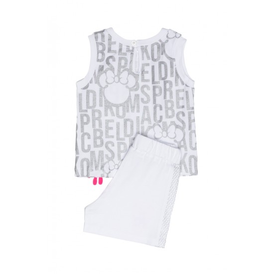 SPRINT Αμάνικο και Σορτς 251-2013 Λευκό