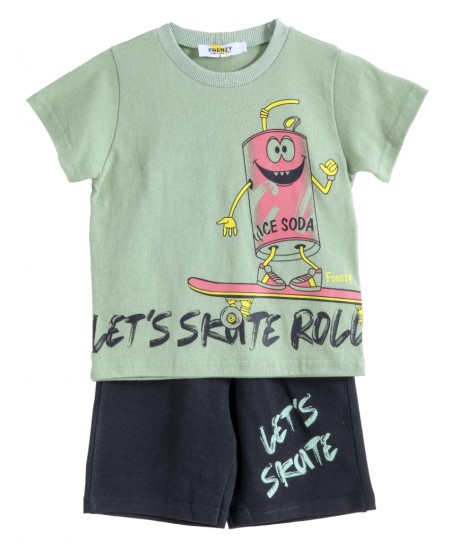 FRENZY Σετ Μπλούζα και Βερμούδα 72515509 Φυστικί