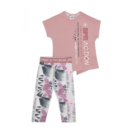 SPRINT Σετ Μπλούζα και Κολάν 251-4025 Ροζ