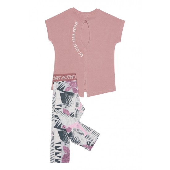 SPRINT Σετ Μπλούζα και Κολάν 251-4025 Ροζ