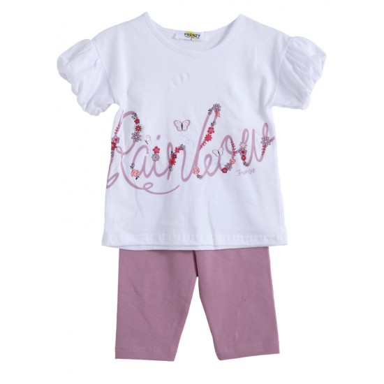 FRENZY Σετ Μπλούζα και Κολάν 62515483 Λευκό