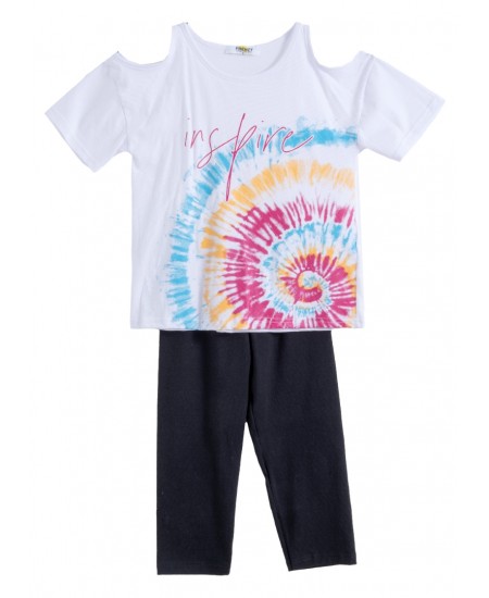 FRENZY Σετ Μπλούζα και Κολάν 63515453 Λευκό