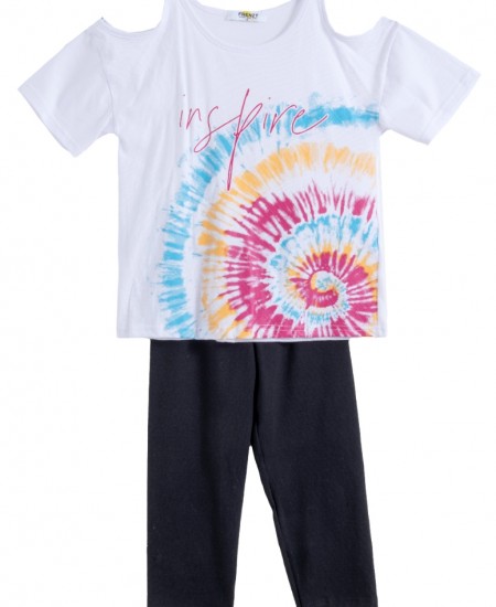 FRENZY Σετ Μπλούζα και Κολάν 63515453 Λευκό