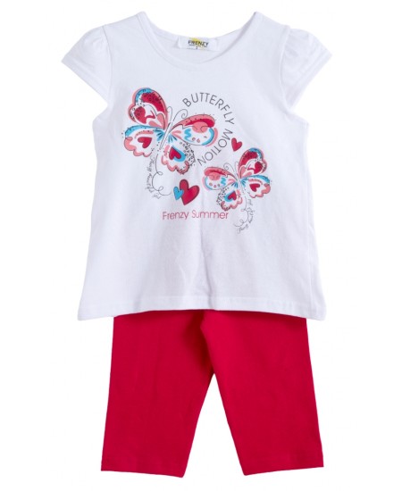 FRENZY Σετ Μπλούζα και Κολάν 62515480 Λευκό