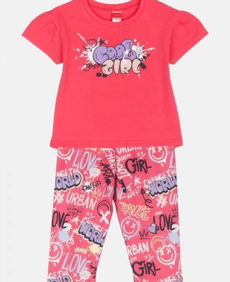 JOYCE Σετ Μπλούζα και Κολάν 2511122 Κοραλί