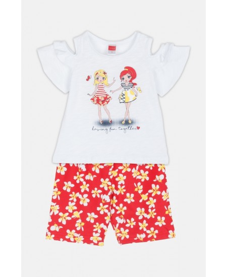 JOYCE Σετ Μπλούζα και Κολάν Ποδηλατικό 2511131 Λευκό