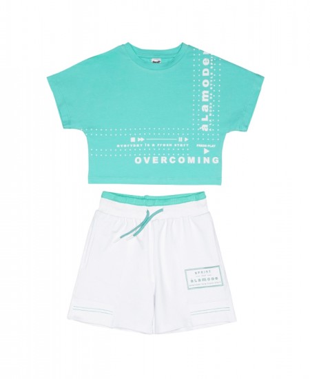 SPRINT Σετ Μπλούζα και Σορτς 251-4035 Τυρκουάζ