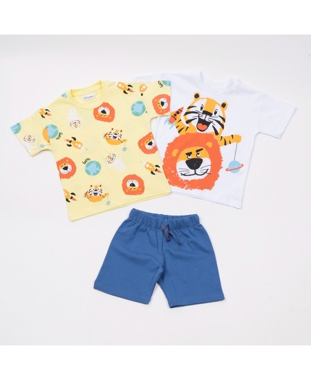 TRAX Σετ Μπλούζες και Βερμούδα 47445 Λευκό