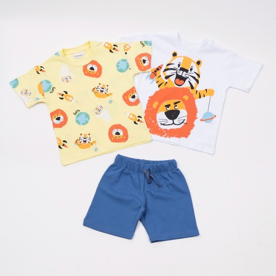 TRAX Σετ Μπλούζες και Βερμούδα 47445 Λευκό