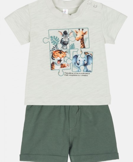 DREAMS Σετ Μπλούζα και Βερμούδα 2522105 Λαδί