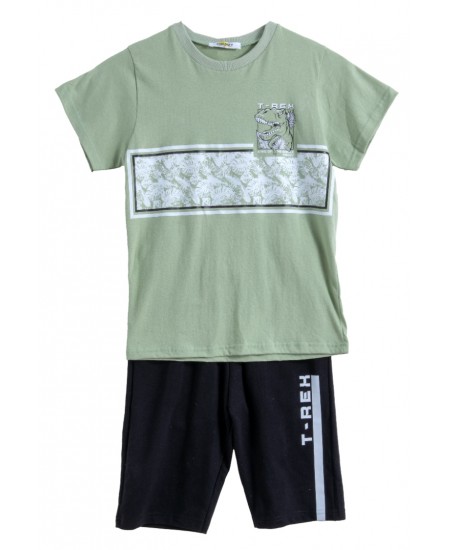 FRENZY Σετ Μπλούζα και Βερμούδα 73515480 Φυστικί