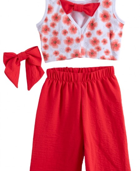 BABYLON Σετ Τοπ και Παντελόνα 12515339 Κόκκινο