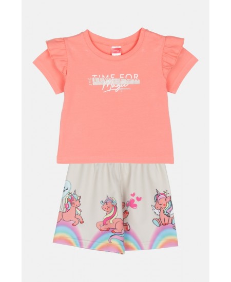 JOYCE Σετ Μπλούζα και Σορτς 2511126 Ροδακινί